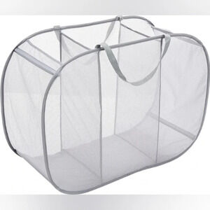 Whitmor Pop and Fold Laundry  Sorter, Paloma Gray